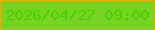 文字の大きさ：3、枠の色：d8b50c、背景の色：76d320、文字の色：49cf03 無料ブログパーツのブログ時計