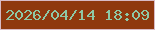 文字の大きさ：2、枠の色：d8bac5、背景の色：8f380e、文字の色：8ec8a6 無料ブログパーツのブログ時計