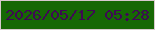 文字の大きさ：4、枠の色：d8c9ce、背景の色：166804、文字の色：3f0954 無料ブログパーツのブログ時計