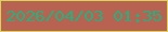 文字の大きさ：3、枠の色：d8d555、背景の色：b86252、文字の色：1fb47f 無料ブログパーツのブログ時計