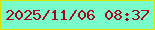 文字の大きさ：1、枠の色：d8e300、背景の色：7afcca、文字の色：a70720 無料ブログパーツのブログ時計