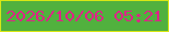 文字の大きさ：4、枠の色：d8e715、背景の色：51b13e、文字の色：de2487 無料ブログパーツのブログ時計