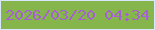 文字の大きさ：1、枠の色：d8e7fe、背景の色：85b54b、文字の色：a561d4 無料ブログパーツのブログ時計
