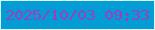 文字の大きさ：5、枠の色：d8fef7、背景の色：049cd5、文字の色：9b3fc0 無料ブログパーツのブログ時計