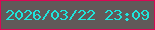 文字の大きさ：4、枠の色：d90854、背景の色：615959、文字の色：1ee5dc 無料ブログパーツのブログ時計