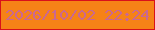 文字の大きさ：4、枠の色：d9101a、背景の色：f68217、文字の色：c96892 無料ブログパーツのブログ時計