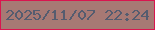 文字の大きさ：1、枠の色：d9154f、背景の色：a77974、文字の色：555c6f 無料ブログパーツのブログ時計