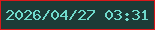 文字の大きさ：5、枠の色：d9181a、背景の色：1d3b37、文字の色：70dacc 無料ブログパーツのブログ時計