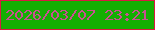 文字の大きさ：4、枠の色：d91841、背景の色：14ae02、文字の色：c85090 無料ブログパーツのブログ時計