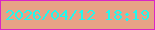 文字の大きさ：2、枠の色：d926c6、背景の色：e7a286、文字の色：20f8ef 無料ブログパーツのブログ時計