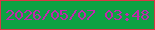 文字の大きさ：3、枠の色：d93745、背景の色：0da243、文字の色：c028ad 無料ブログパーツのブログ時計