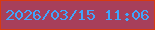 文字の大きさ：3、枠の色：d93a0f、背景の色：a73f5b、文字の色：3fa6fd 無料ブログパーツのブログ時計