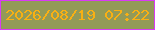 文字の大きさ：3、枠の色：d93af5、背景の色：939a58、文字の色：f9b013 無料ブログパーツのブログ時計