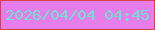 文字の大きさ：1、枠の色：d93f47、背景の色：e77de9、文字の色：71e0d1 無料ブログパーツのブログ時計