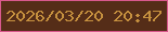 文字の大きさ：1、枠の色：d9598d、背景の色：552d18、文字の色：c5903f 無料ブログパーツのブログ時計
