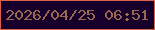 文字の大きさ：3、枠の色：d96148、背景の色：16002b、文字の色：9b694f 無料ブログパーツのブログ時計