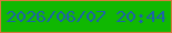 文字の大きさ：4、枠の色：d9783d、背景の色：10b802、文字の色：1c63a6 無料ブログパーツのブログ時計