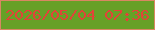 文字の大きさ：2、枠の色：d98762、背景の色：67a027、文字の色：e24338 無料ブログパーツのブログ時計