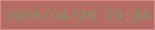 文字の大きさ：4、枠の色：d98788、背景の色：b36d64、文字の色：8a8d63 無料ブログパーツのブログ時計