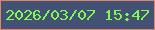 文字の大きさ：4、枠の色：d9886b、背景の色：435274、文字の色：80fa4f 無料ブログパーツのブログ時計