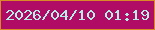 文字の大きさ：4、枠の色：d98926、背景の色：b00c65、文字の色：b1f0e9 無料ブログパーツのブログ時計