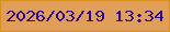 文字の大きさ：4、枠の色：d98e20、背景の色：e19e58、文字の色：2b0590 無料ブログパーツのブログ時計