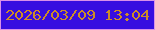 文字の大きさ：3、枠の色：d991e9、背景の色：370ee0、文字の色：cd8c27 無料ブログパーツのブログ時計