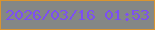 文字の大きさ：2、枠の色：d99430、背景の色：848786、文字の色：7d4ff2 無料ブログパーツのブログ時計