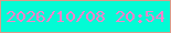 文字の大きさ：2、枠の色：d99b8a、背景の色：03fbd5、文字の色：f682cb 無料ブログパーツのブログ時計