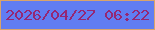 文字の大きさ：5、枠の色：d9a46b、背景の色：617df2、文字の色：952774 無料ブログパーツのブログ時計