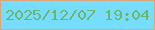 文字の大きさ：2、枠の色：d9a478、背景の色：76ddff、文字の色：6ab66b 無料ブログパーツのブログ時計
