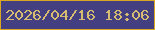 文字の大きさ：1、枠の色：d9a721、背景の色：443f81、文字の色：d6bb72 無料ブログパーツのブログ時計