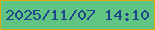 文字の大きさ：2、枠の色：d9a90f、背景の色：60c582、文字の色：1f458c 無料ブログパーツのブログ時計