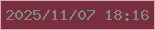 文字の大きさ：4、枠の色：d9a9af、背景の色：782d40、文字の色：7e8d73 無料ブログパーツのブログ時計
