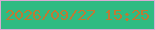 文字の大きさ：5、枠の色：d9abd4、背景の色：2fbb82、文字の色：be7934 無料ブログパーツのブログ時計