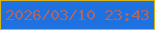 文字の大きさ：4、枠の色：d9b31e、背景の色：1f71df、文字の色：a9676a 無料ブログパーツのブログ時計