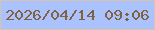 文字の大きさ：1、枠の色：d9c3ac、背景の色：aac3ff、文字の色：82613f 無料ブログパーツのブログ時計