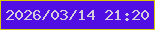 文字の大きさ：1、枠の色：d9ca03、背景の色：510fe4、文字の色：d3ccdc 無料ブログパーツのブログ時計