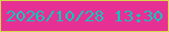 文字の大きさ：2、枠の色：d9d54b、背景の色：e73093、文字の色：0ec6be 無料ブログパーツのブログ時計