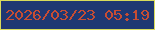 文字の大きさ：1、枠の色：d9dc5b、背景の色：1f3872、文字の色：c74d33 無料ブログパーツのブログ時計