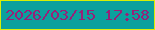 文字の大きさ：4、枠の色：d9ee05、背景の色：0ca09d、文字の色：982078 無料ブログパーツのブログ時計