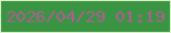 文字の大きさ：1、枠の色：d9efc7、背景の色：3a9543、文字の色：af5c92 無料ブログパーツのブログ時計