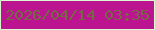 文字の大きさ：1、枠の色：d9f8d1、背景の色：bc1491、文字の色：736a43 無料ブログパーツのブログ時計