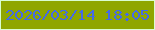 文字の大きさ：5、枠の色：d9fdd2、背景の色：8fa600、文字の色：446ae9 無料ブログパーツのブログ時計