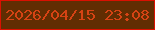 文字の大きさ：4、枠の色：da1001、背景の色：612d02、文字の色：d64314 無料ブログパーツのブログ時計