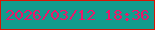文字の大きさ：5、枠の色：da1503、背景の色：139c8d、文字の色：ee166a 無料ブログパーツのブログ時計