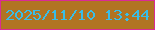 文字の大きさ：5、枠の色：da2a95、背景の色：b17422、文字の色：38bee8 無料ブログパーツのブログ時計