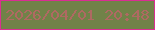 文字の大きさ：2、枠の色：da2e92、背景の色：718248、文字の色：af6962 無料ブログパーツのブログ時計