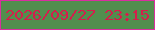 文字の大きさ：2、枠の色：da2ea0、背景の色：528e4e、文字の色：d41e4c 無料ブログパーツのブログ時計