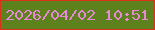 文字の大きさ：2、枠の色：da321a、背景の色：5c811d、文字の色：e68ad6 無料ブログパーツのブログ時計